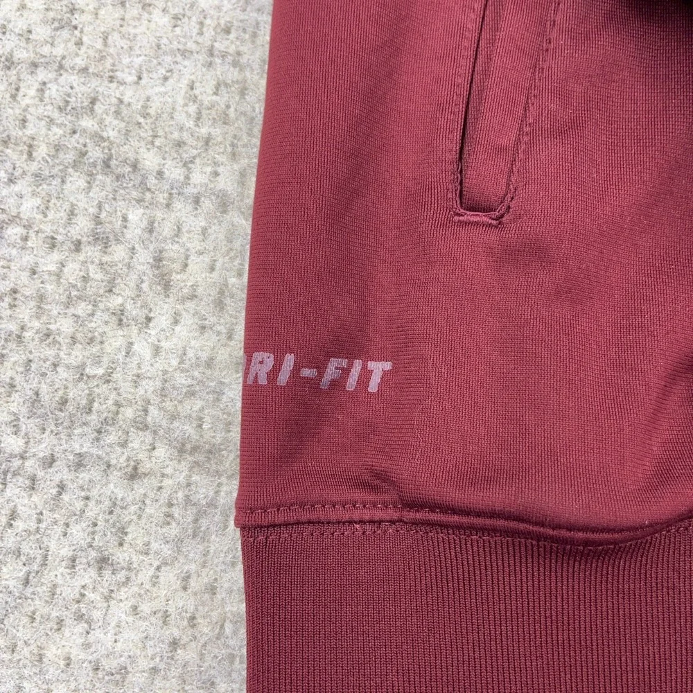 Virginia Tech Hokies Jacket Men Large Nike Dri Fit Track Suit Warm Up Maroon * - Picture 6 of 13